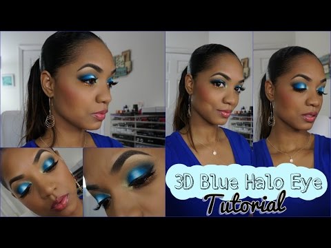 MAKEUP TUTORIAL | 3D Blue Halo Smokey Eye LOOK + Full Face - UCPWE8QVTHPLqYaCOuqWNvIw