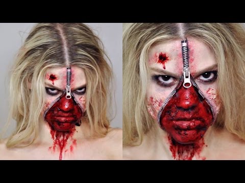 Unzipped Zipper Face SFX Makeup Tutorial | Halloween - UC1hRZ1KfapKdPRlISQDRlNA