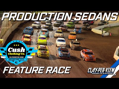 Production Sedans | Queensland Title - Toowoomba - 10th Feb 2024 | Clay-Per-View - dirt track racing video image