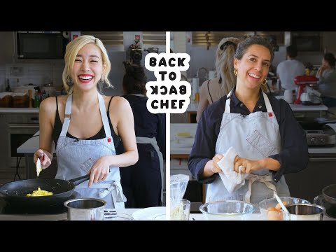 Tiffany Young Tries to Keep Up with a Professional Chef | Back-to-Back Chef | Bon Appétit - UCbpMy0Fg74eXXkvxJrtEn3w