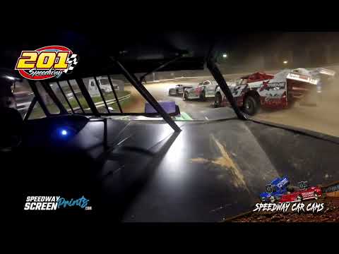#15K Tommy Keeton - Crate Late Model - 201 Speedway 8-2-25 - In-Car Camera - dirt track racing video image