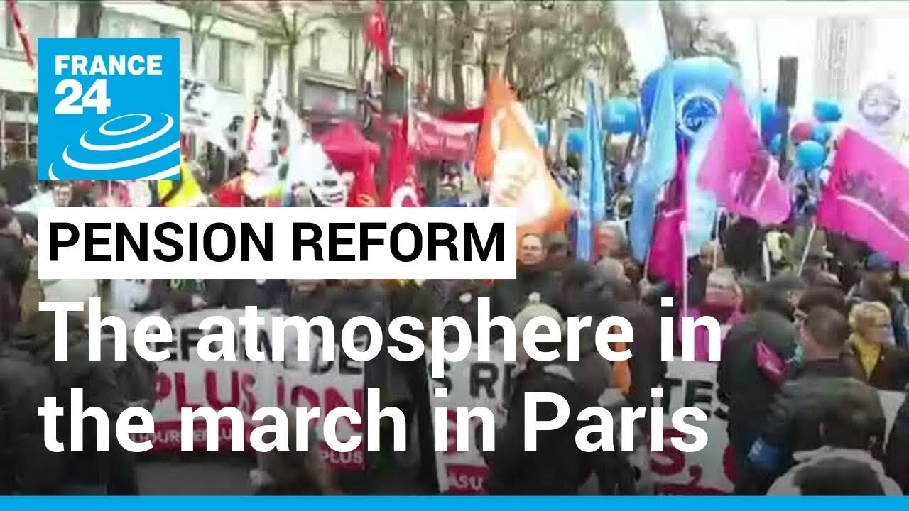 Pension Reform strikes: What is the atmosphere like in the march in Paris? • FRANCE 24