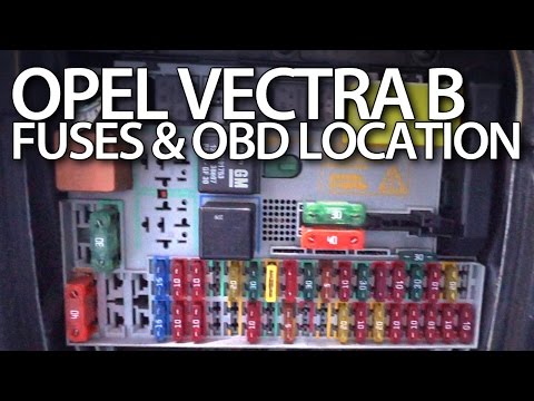 D Nde Encontrar Los Fusibles Y El Conector Obd En El Opel Vectra Opel Vectra Mk Vectra B