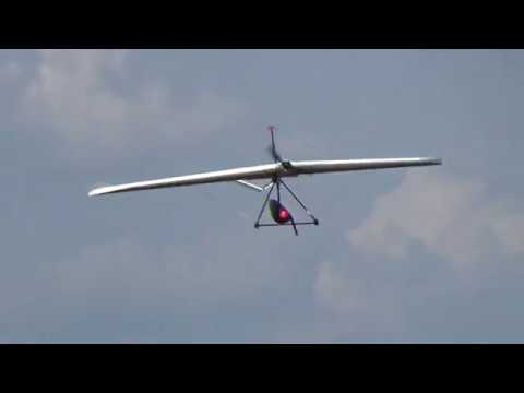 PUNKAIR WILCO 1.3m ARF Red RC electric Hang Glider Maiden flight CEFICS - UC3RiLWyCkZnZs-190h_ovyA