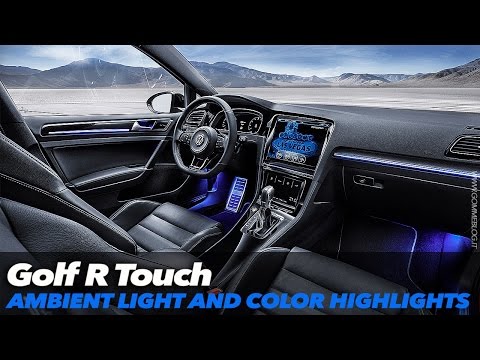 VW Golf R Touch | Ambient Light and Color Highlights | CES 2015 - UCl5ijI4ZXN2ki7PeQajbFrA