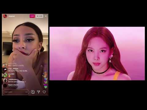 doja cat reacts to TWICE FANCY (instagram live SYNCED) | bora thee explorer