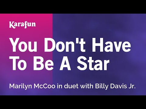 Karaoke You Don't Have To Be A Star - Marilyn McCoo * - UCbqcG1rdt9LMwOJN4PyGTKg