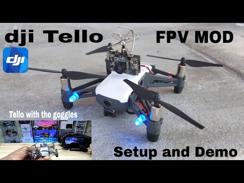 dji Tello FPV Mod/light Mod. Setup and Demo. Eachine dvr03 cam - UCAb65iSPBDpsO04dgbE-UxA