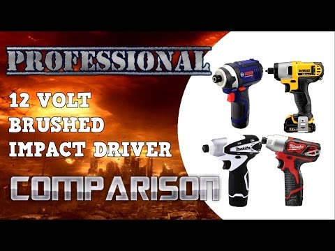 Pro 10.8V / 12V Brushed Impact Driver Comparison DeWALT Bosch Makita Milwaukee - UCnrg9RVm6Jld35j-Q6N1p8w