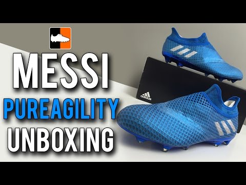 MESSI 16+ PureAgility Speed of Light Unboxing | adidas Blue Boots for Leo Messi - UCs7sNio5rN3RvWuvKvc4Xtg