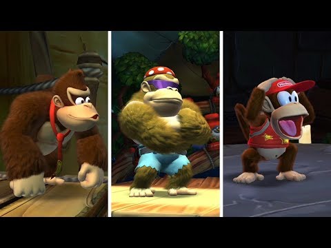 Donkey Kong Country Tropical Freeze - All KONG Reactions to All Bosses - UCF1EGrZiEfEP7bsa3AFJrJA