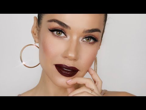 Dark Lip Holiday Glam Makeup | Eman - UCaZZh0mI6NoGTlmeI6dbP7Q