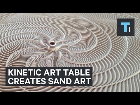 Table that creates sand art with marble that rolls by itself - UCVLZmDKeT-mV4H3ToYXIFYg