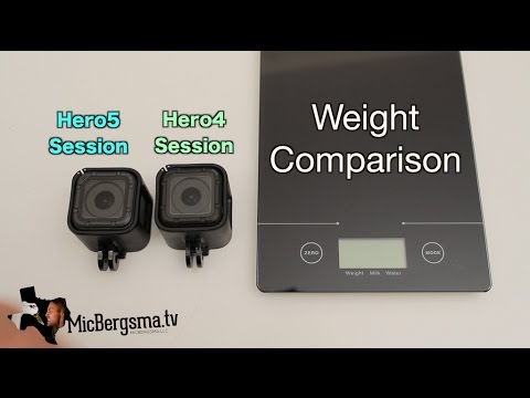 Hero5 Session vs Hero4 Session Weight Comparison - GoPro Tip #565 - UCTs-d2DgyuJVRICivxe2Ktg