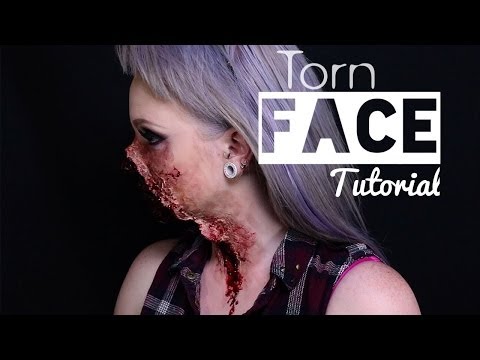 Torn Face FX Makeup Tutorial - UCoziFm3M4sHDq1kkx0UwtRw