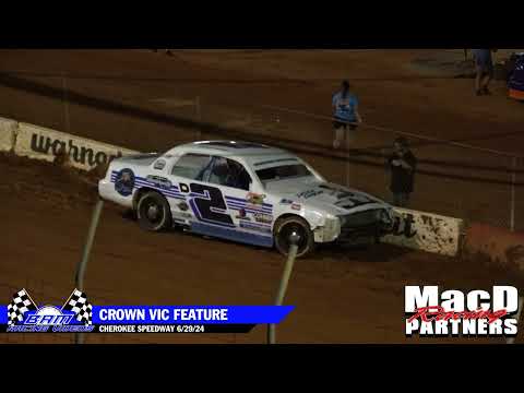 Crown Vic Feature - Cherokee Speedway 6/29/24 - dirt track racing video image