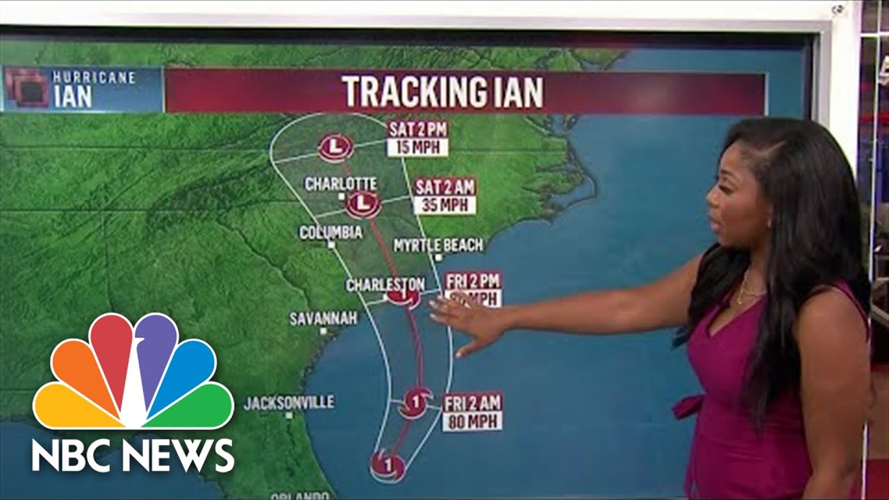 Hurricane Ian Strengthened To Category 1 As It Heads Toward Georgia, Carolinas