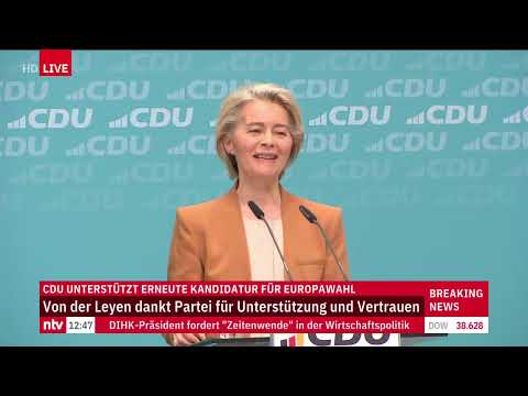 LIVE: Pressekonferenz mit Friedrich Merz und Ursula von der Leyen