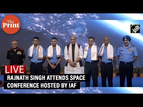 LIVE: Group Captain Shubhanshu Shukla, Defence officials attend Space Conference hosted by IAF