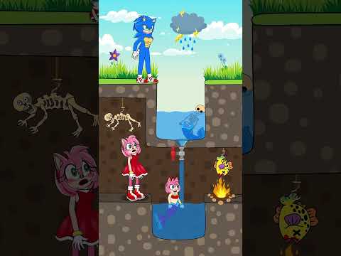 TOP 3 Funny Animation about Sonic and Amy - Episode 23 | 😂😂😂 #shorts #animation #story