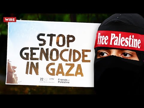 Hundreds Protest Gaza Genocide At Delhi's Jantar Mantar