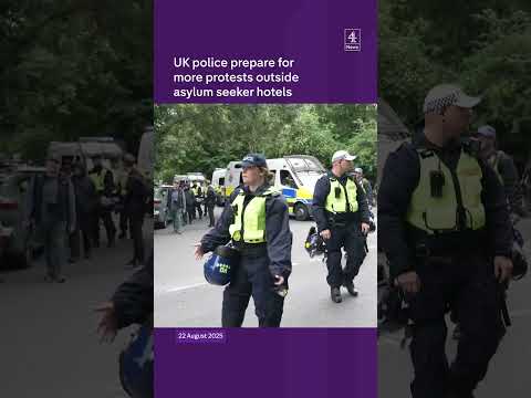 Police prepare for more anti-asylum protests in the UK