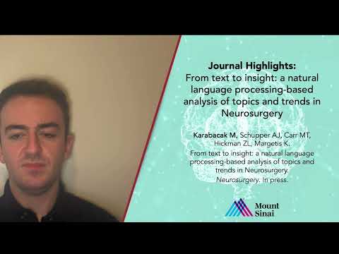 Journal Highlight: From Text to Insight: A Natural Language
Processing-Based Analysis of Topics