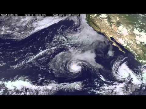 Hurricane Chases Tropical Storm Over Pacific  | Video - UCVTomc35agH1SM6kCKzwW_g