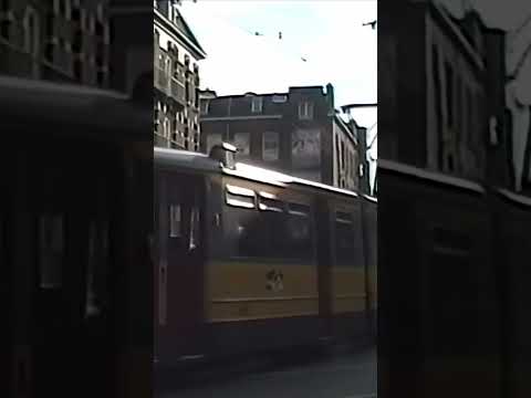 Trams in Amsterdam in 1990  #trams #amsterdam #1990  #24trains