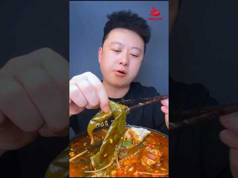 asmr eating green chili🌶🌶.Chinese khana.By Khai-Dai Party. #mukbang #shorts
