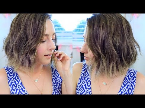 Beachy Waves With Curling Wand | How To Style Short Hair! - UCsWQWXOPongqZJM5D3B_oRQ