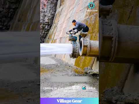 UNLEASHING the FURY! 🌊 Watch Them Open a GIANT Dam Valve! The POWER is UNBELIEVABLE! #dam #water