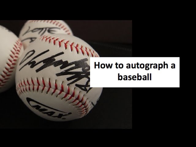 How to Sign a Baseball