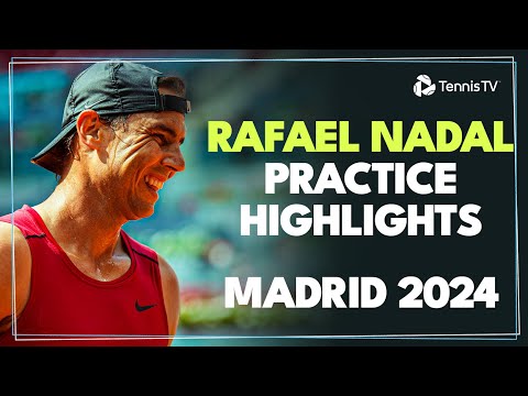 Rafael Nadal Practices On His Madrid Return 🥵 | Madrid 2024