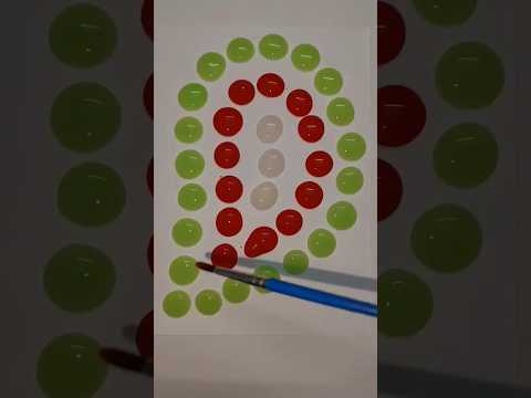 🟢🔴⚪#satisfyingasmr #art #watercolorpainting #shortsvideo