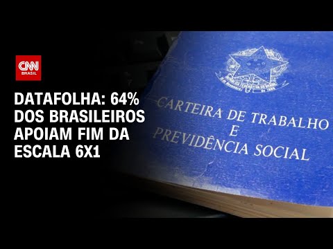 Datafolha: 64% dos brasileiros apoiam fim da escala 6x1 | CNN PRIME TIME