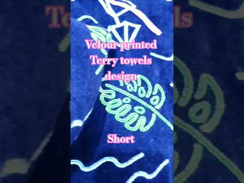 velour printed Terry towels design!!