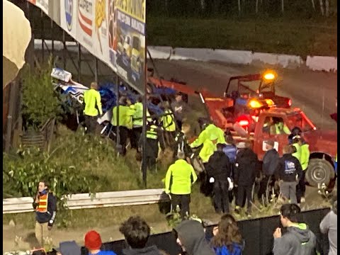 6/17/23 Jesse Schlotfeldt Flips Out of the Park at Skagit Speedway - dirt track racing video image