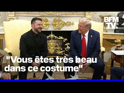 Sommet à la Maison-Blanche: Volodymyr Zelensky ironise sur sa tenue avec un journaliste