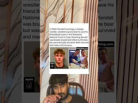 He’s very lucky the grizzly got fed up and left