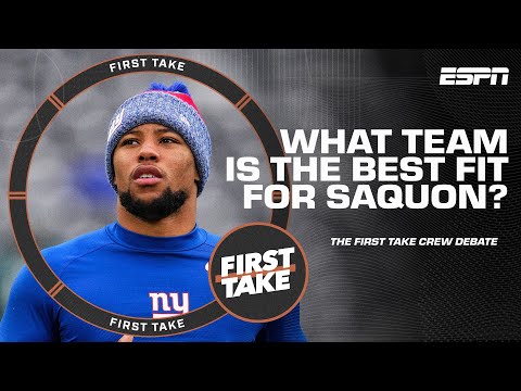 What team is the BEST FIT for Saquon Barkley: Texans, Bears or Giants?  | First Take video clip