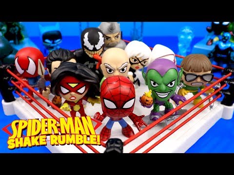 Spider-Man Toys Shake Rumble Match with Venom, Green Goblin and More Marvel Super Heroes! - UCCXyLN2CaDUyuEulSCvqb2w