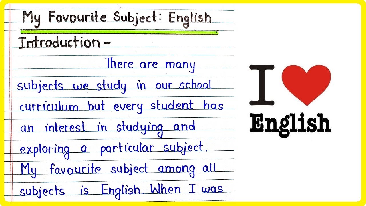 my favourite subject hindi essay in english