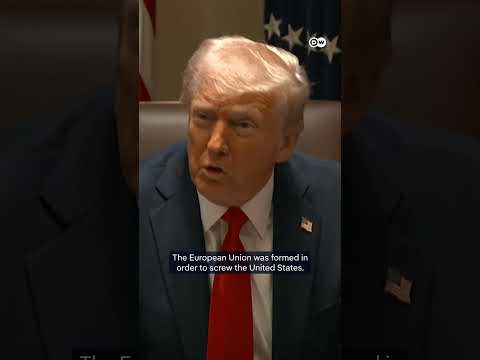 Trump says EU was created to "screw over the US" | DW News
