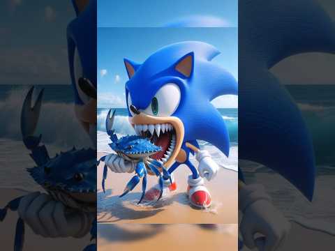transformation into Crab | Spiderman vs Sonic vs Goku  #spiderman  #marvel