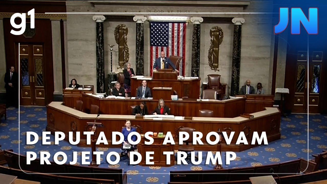 Jornal Nacional Projeto de Donald Trump que muda impostos e corta serviços sociais é aprovado