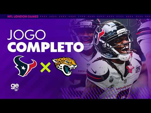 <strong>JOGO</strong> COMPLETO: HOUSTON TEXANS X JACKSONVILLE JAGUARS | NFL LONDON GAMES 2026 | ge tv