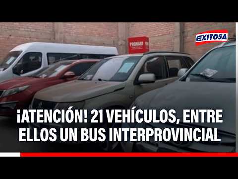 🔴🔵 Pronabi subasta 21 vehículos el próximo viernes 31 de julio