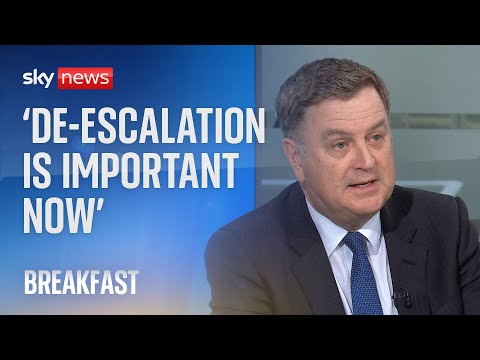 'De-escalation is really important now,' urges minister | Israel-Iran tensions