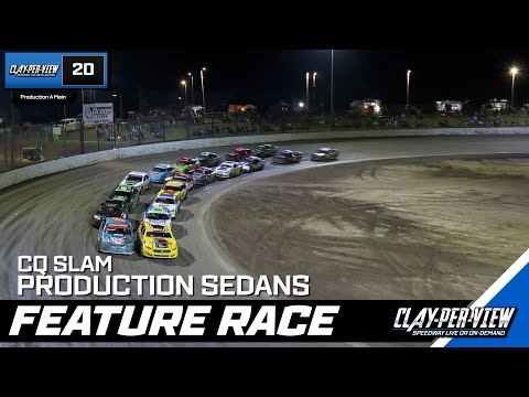 Production Sedans | CQ Slam - Gladstone - 7th Jun 2025 | Clay-Per-View - dirt track racing video image